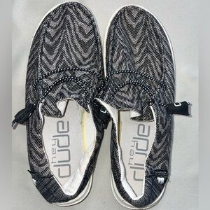 Hey Dude Woven Zebra Stripe Shoes
